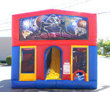 Star Defender Enclosed Obstacle Course w/center slide Star Defender Enclosed Obstacle Course w/center slide